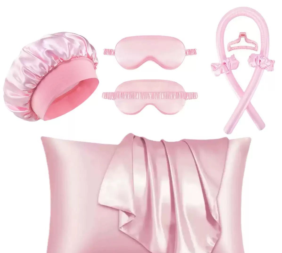 7 in 1 Ladies Sleeping Silk Night Set