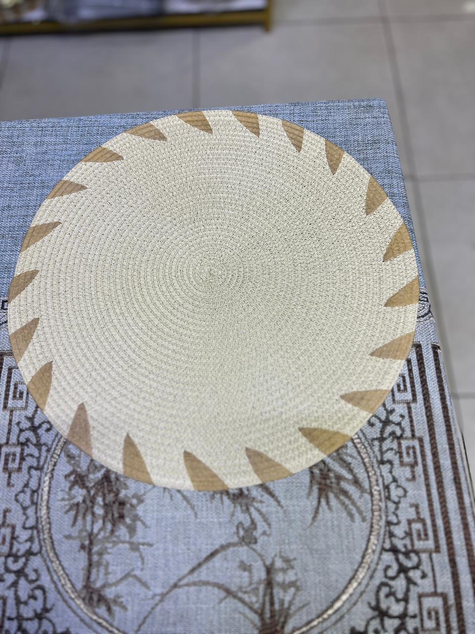 Round Elegant Braided Table Mats