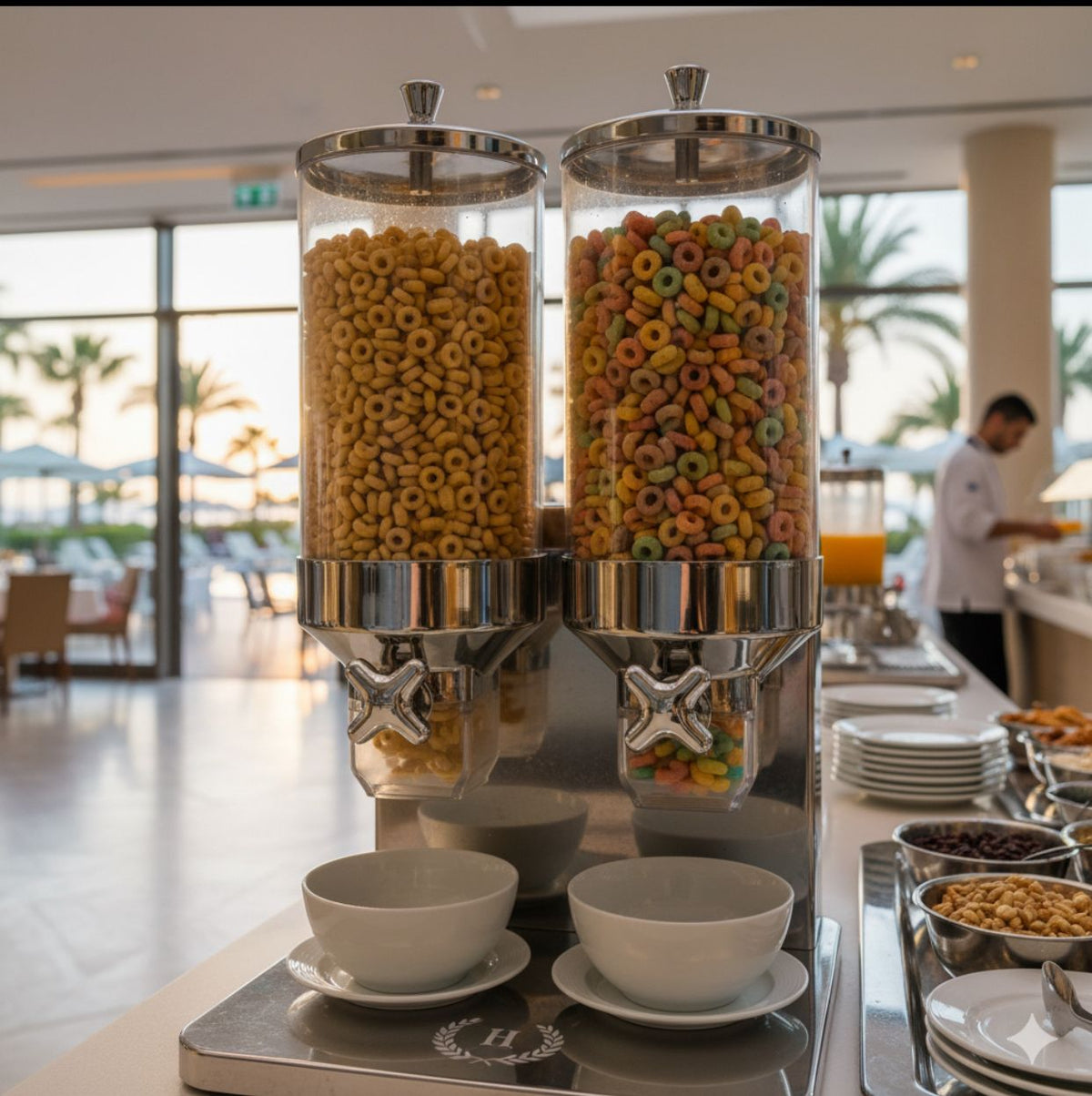 Hotel Twin Cereal Dispenser