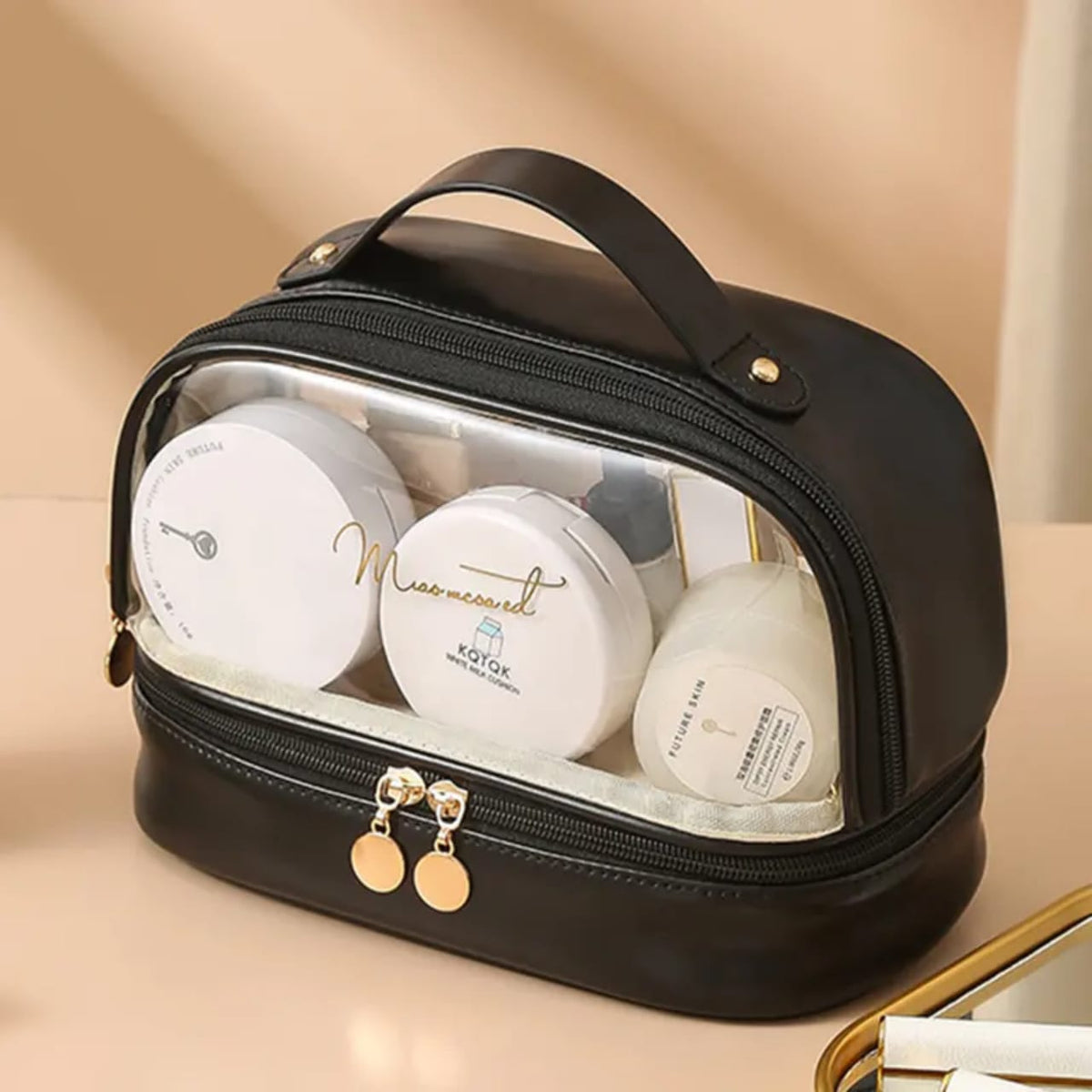 Two Tier Crystal-like Makeup Organizer