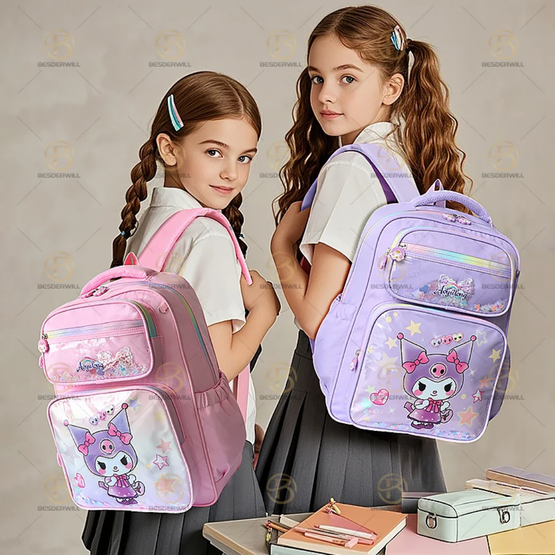 girls’ Disney-themed school bag in big and small sizes