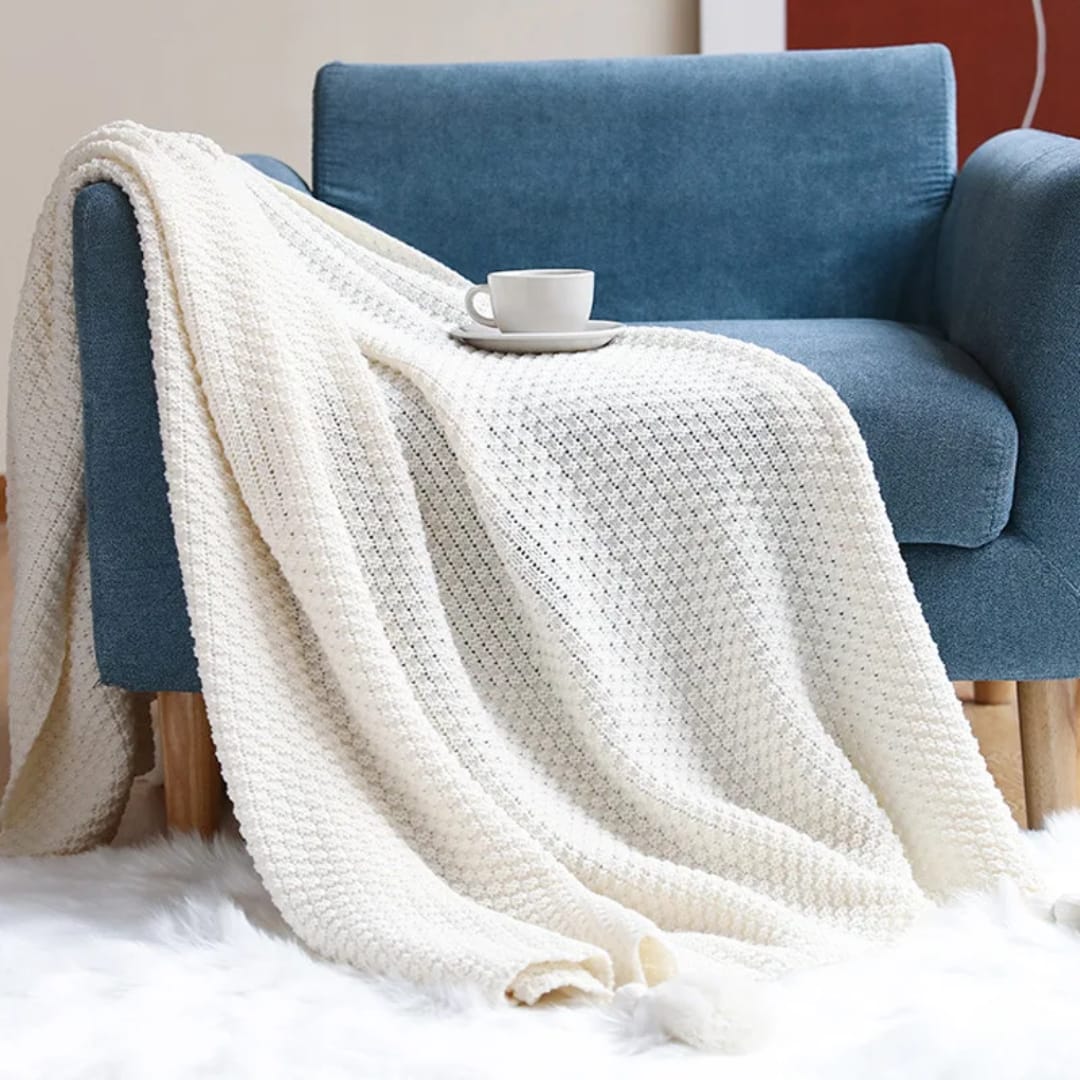 Knitted Throw Blanket