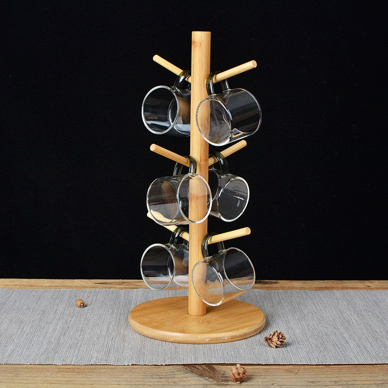 Bamboo Cup Holder Stand