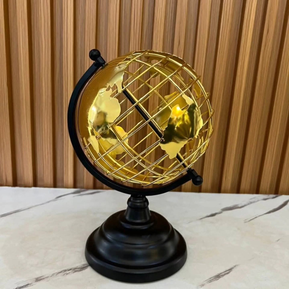 Iron World Globe Decor