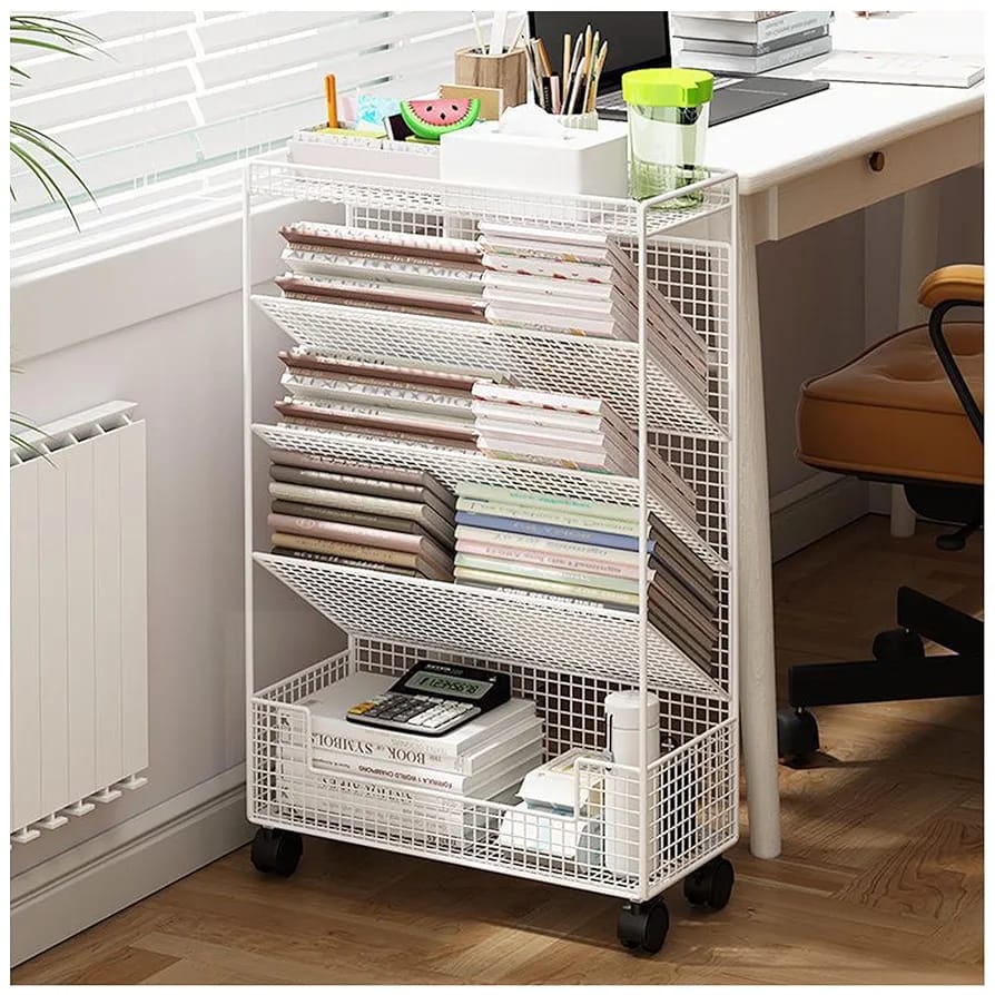 Bookshelf Stand with Wheels