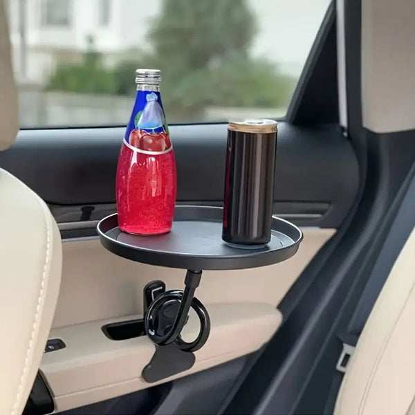 Multifunctional Car Food and Drink Dining Tray – 360 Degree Adjustable Car Seat Table Holder for Travel Use 