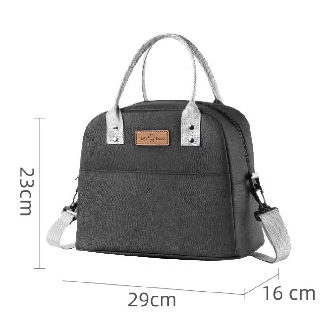 Insulated 9L Large Capacity Lunch Bag with Adjustable Shoulder Strap