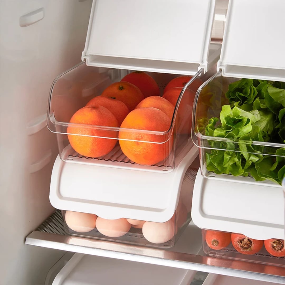 Acrylic Fridge Organiser with Lid