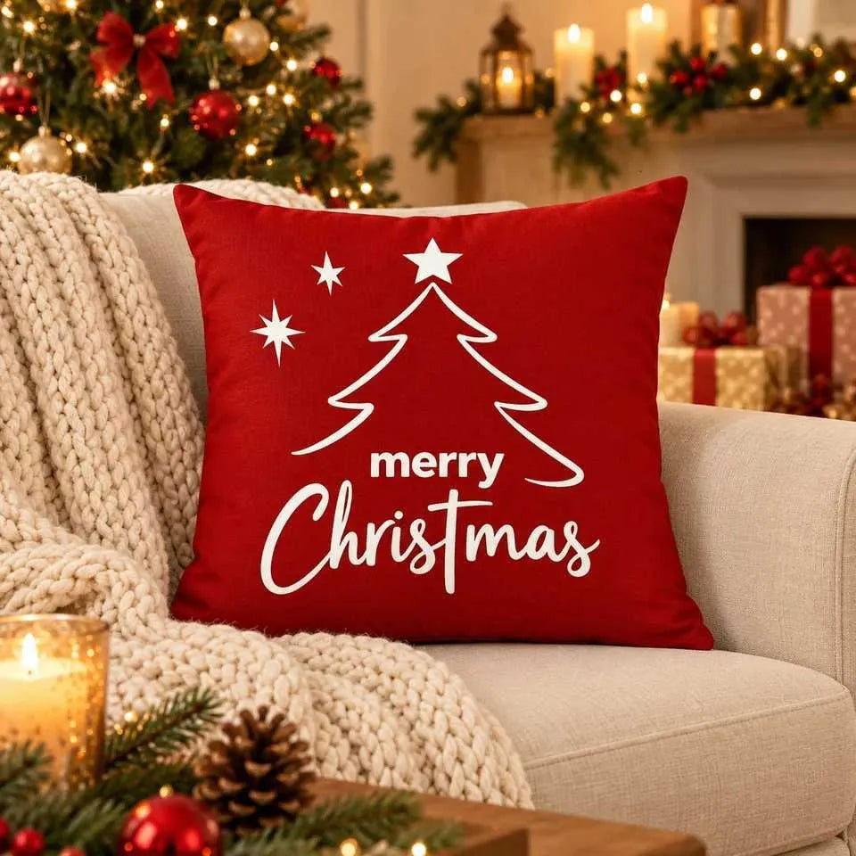 4-Piece Christmas Cushion Cover Set 45 × 45cm