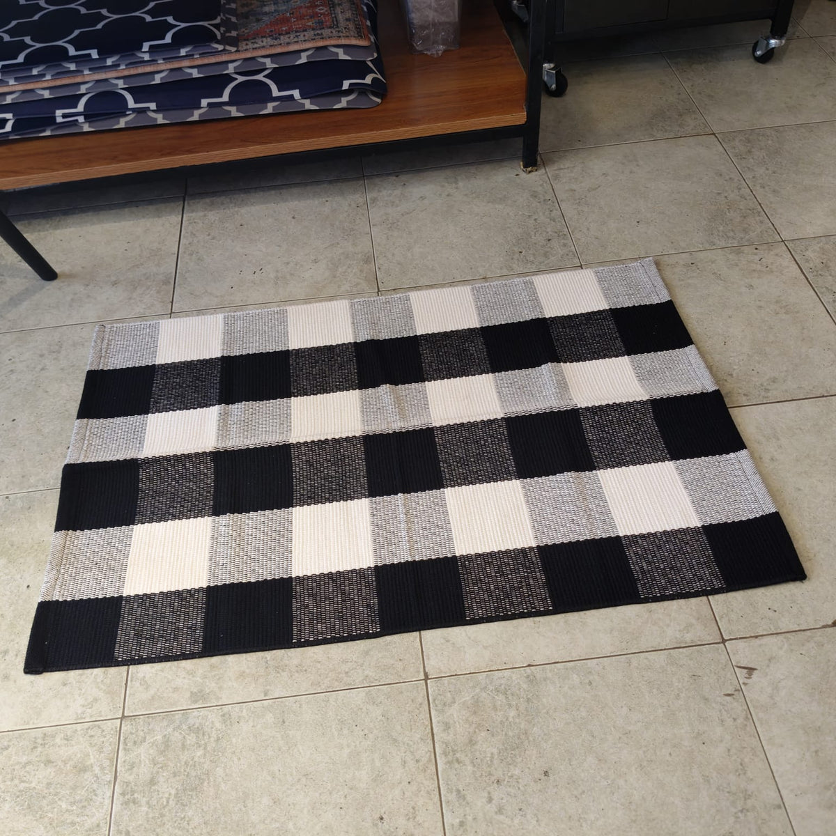 Monochrome Woven Rug