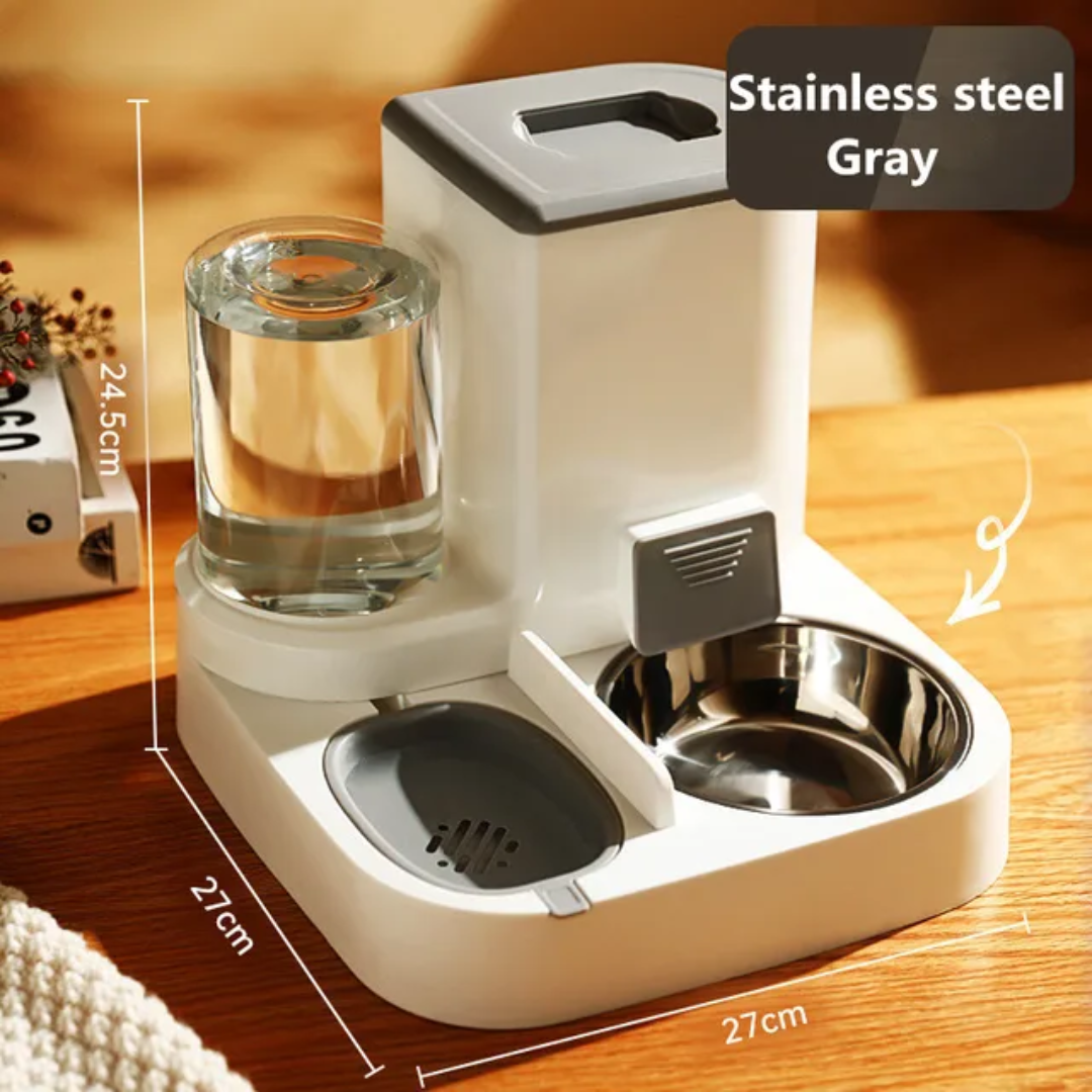 2-in-1 Automatic Pet Food and Water Dispenser