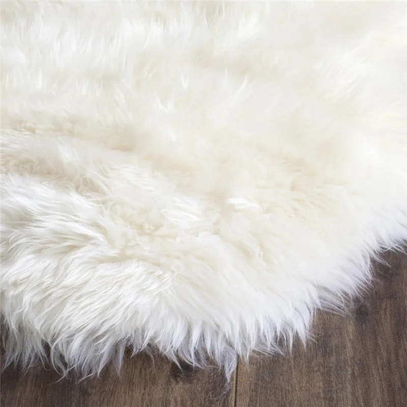 6*9 fur bedside rug