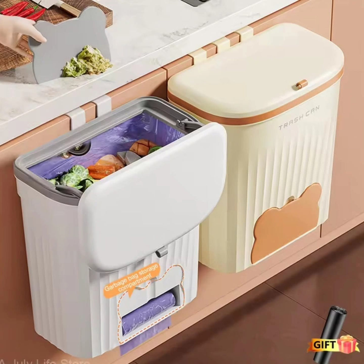 Wall Mounted Trash Bin