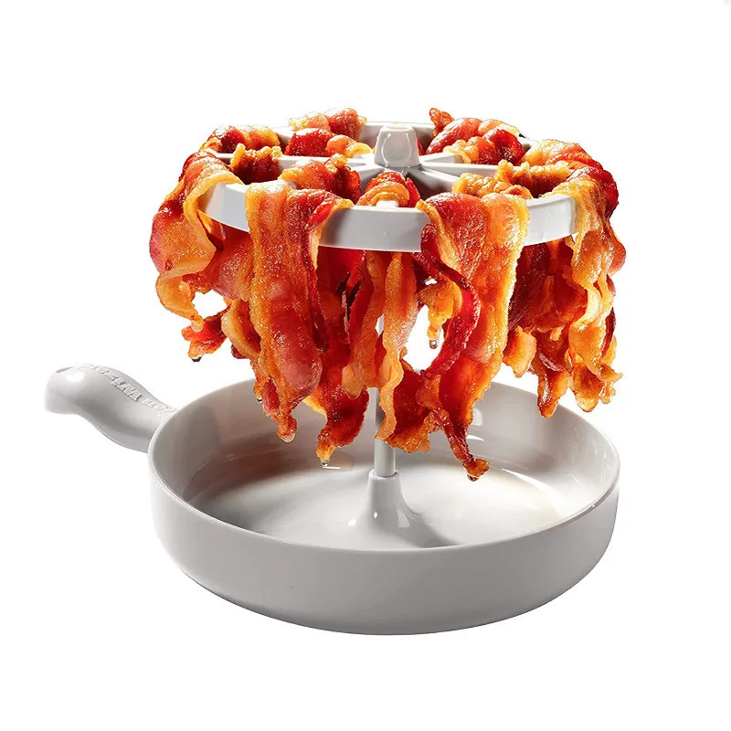 Gemelli Collection – microwave bacon maker, food-safe microwave cooking tray designed for preparing crispy bacon, reducing grease buildup, simplifying breakfast preparation and everyday kitchen cooking.