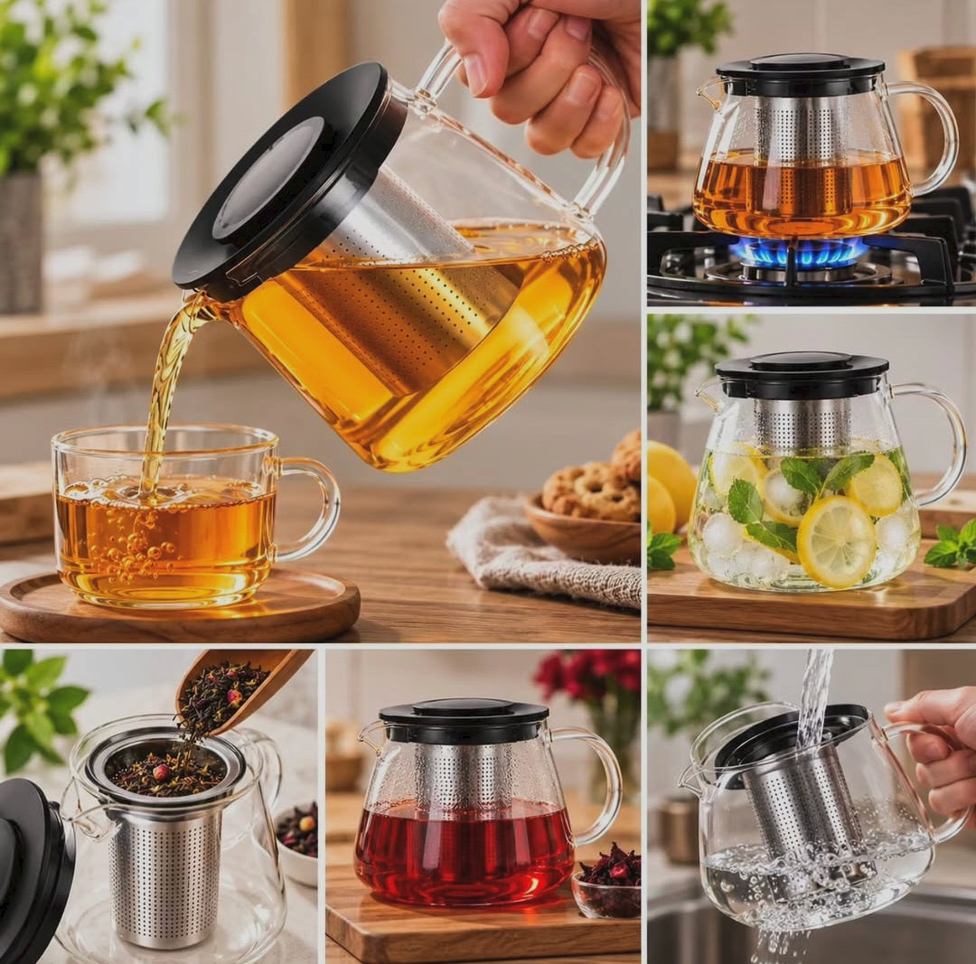 Glass Teapot with Infuser – 1000ml and 1500ml