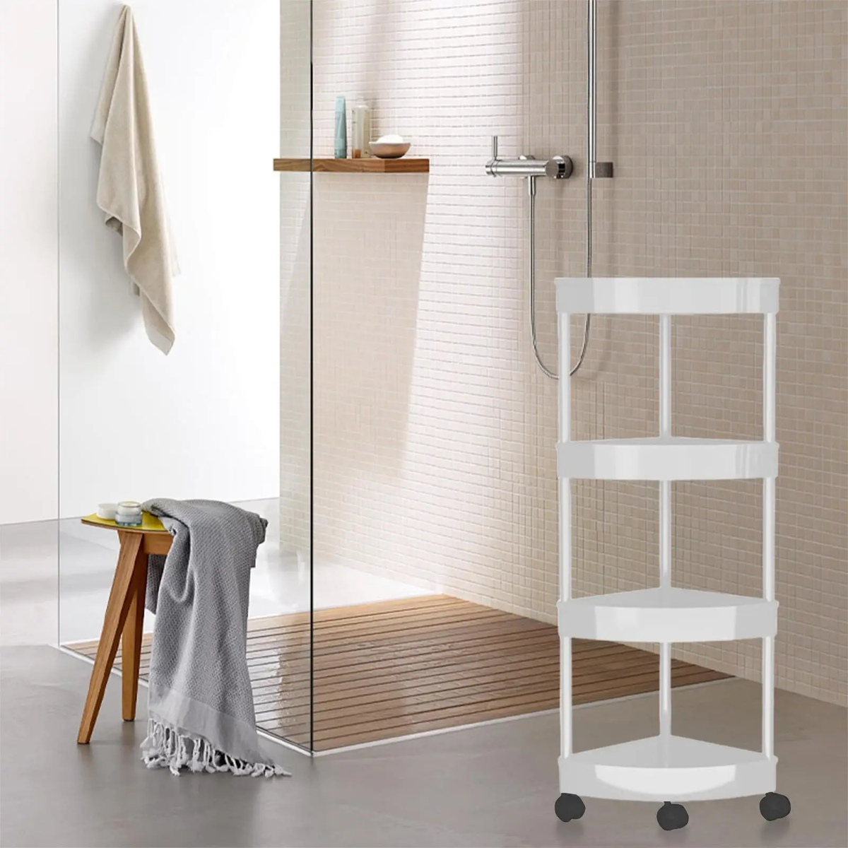 4 tier corner storage rack