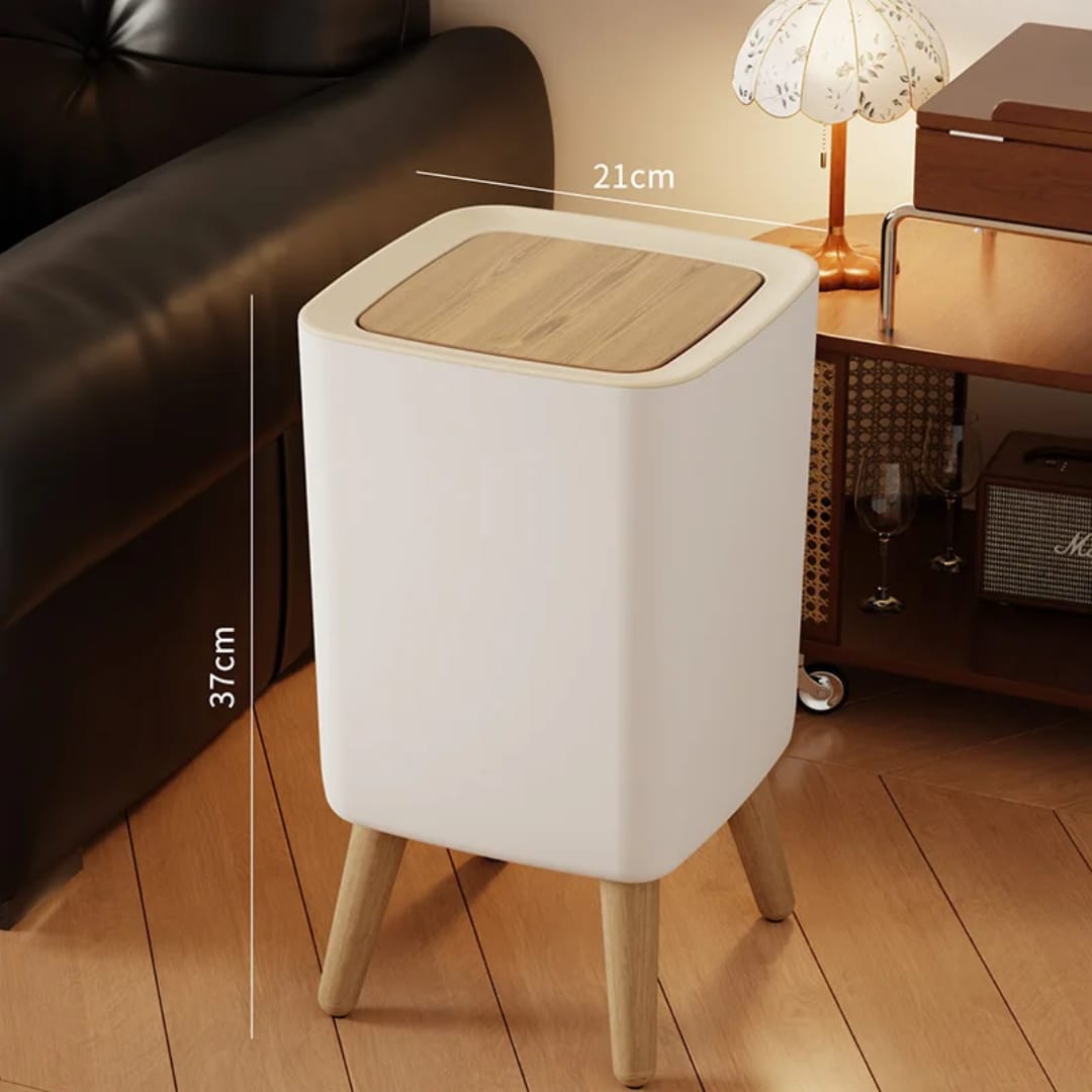 Rectangular Trash Bin with Lid