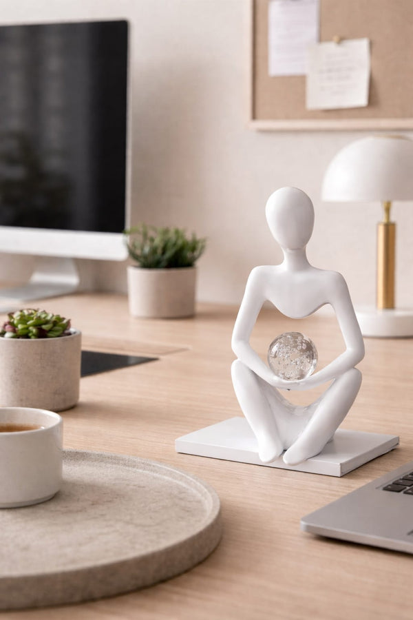 Yoga Character Decoration Statue