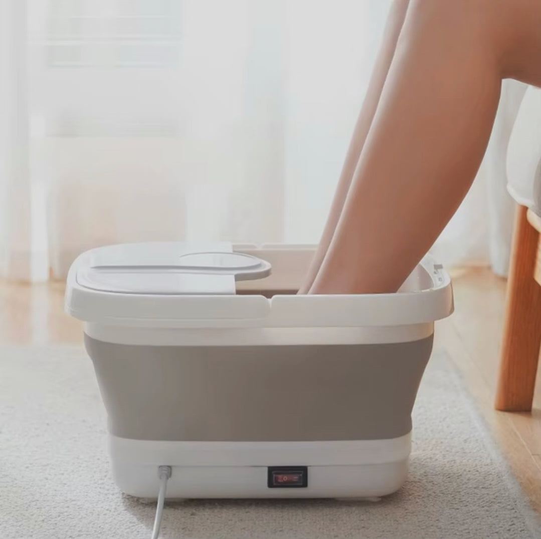Folding Electric Foot Bath Massager, Grey and Pink - available in Nairobi, Kenya