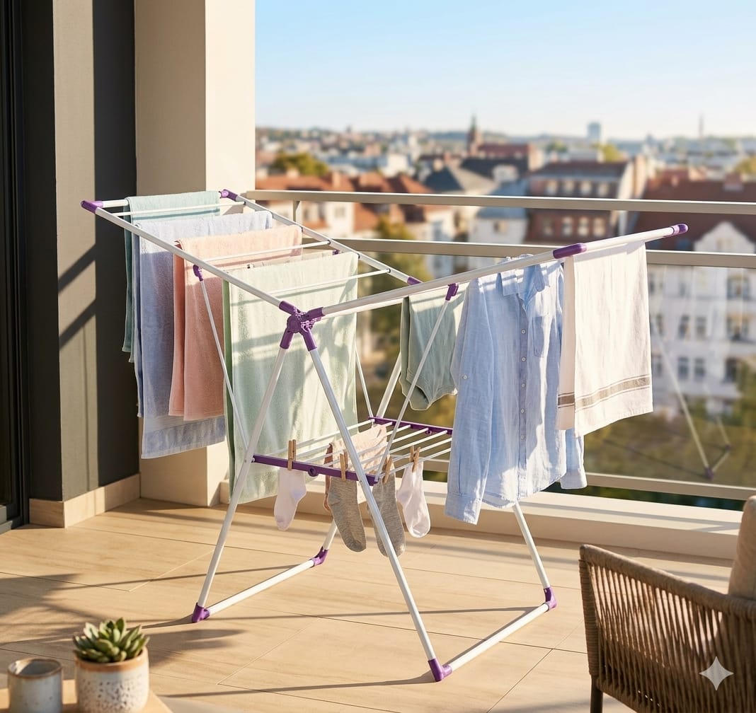 Outdoor drying rack