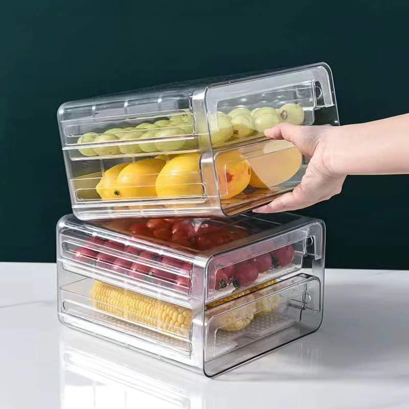 Double Layer Fridge Container