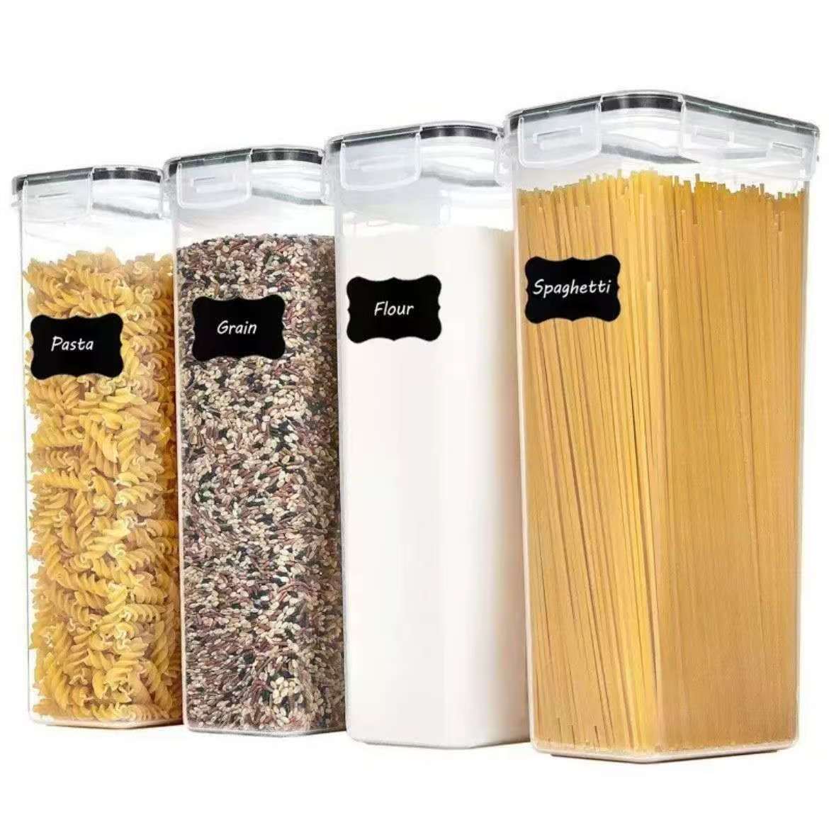 4pcs Airtight Food Storage Containers