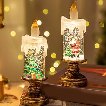 Christmas LED Candle Light Decorative Lamp with Built-In Battery