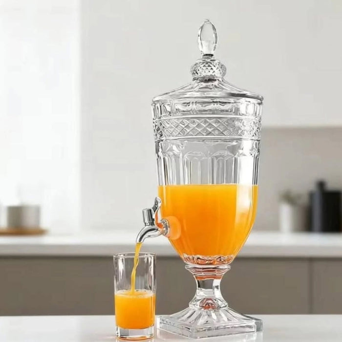 3L Glass Juice Dispenser with Tap