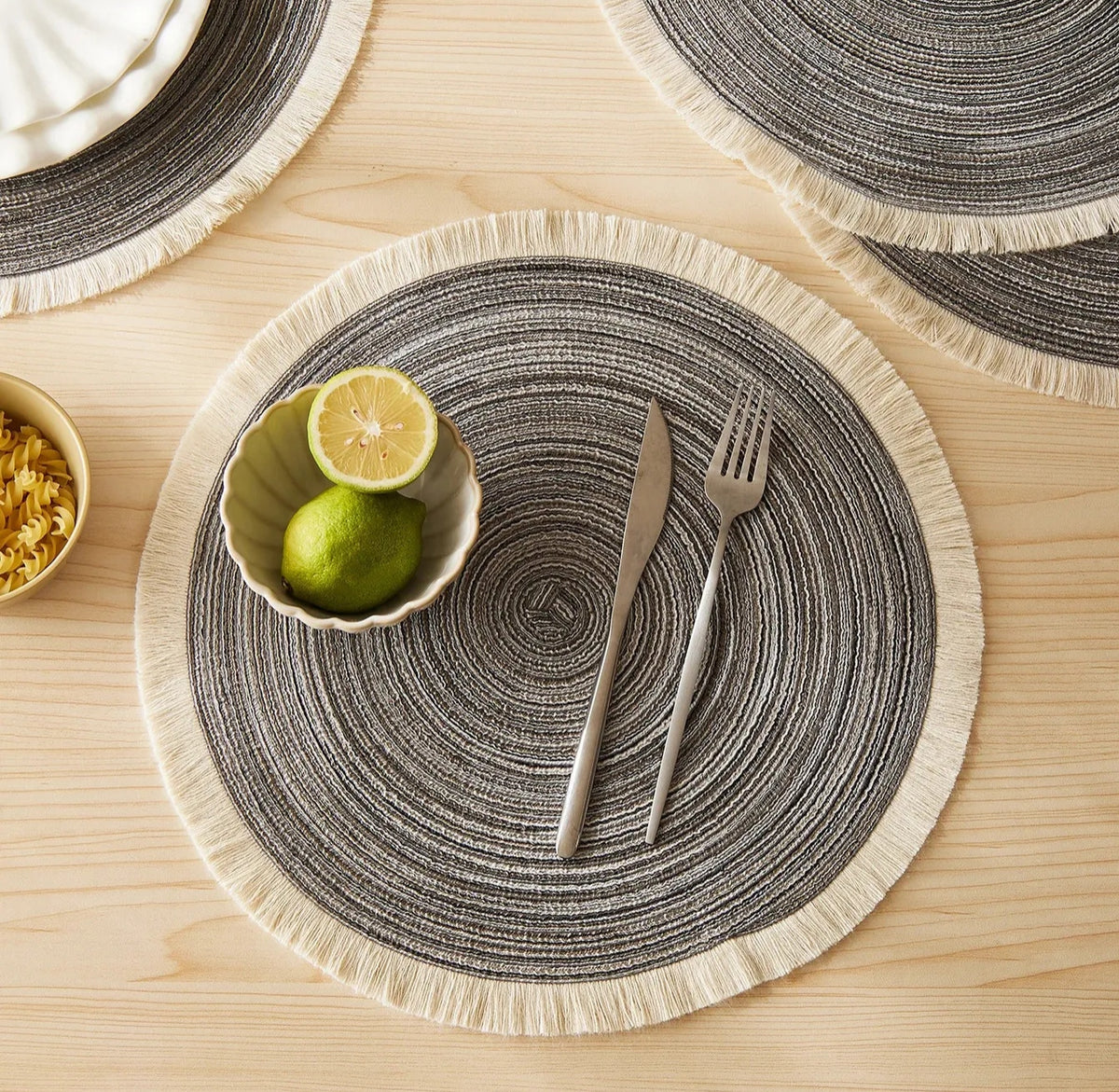 Woven Round Braided Table Placemat