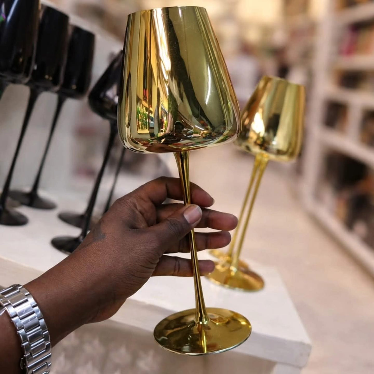 Crystal Long Wine Goblet