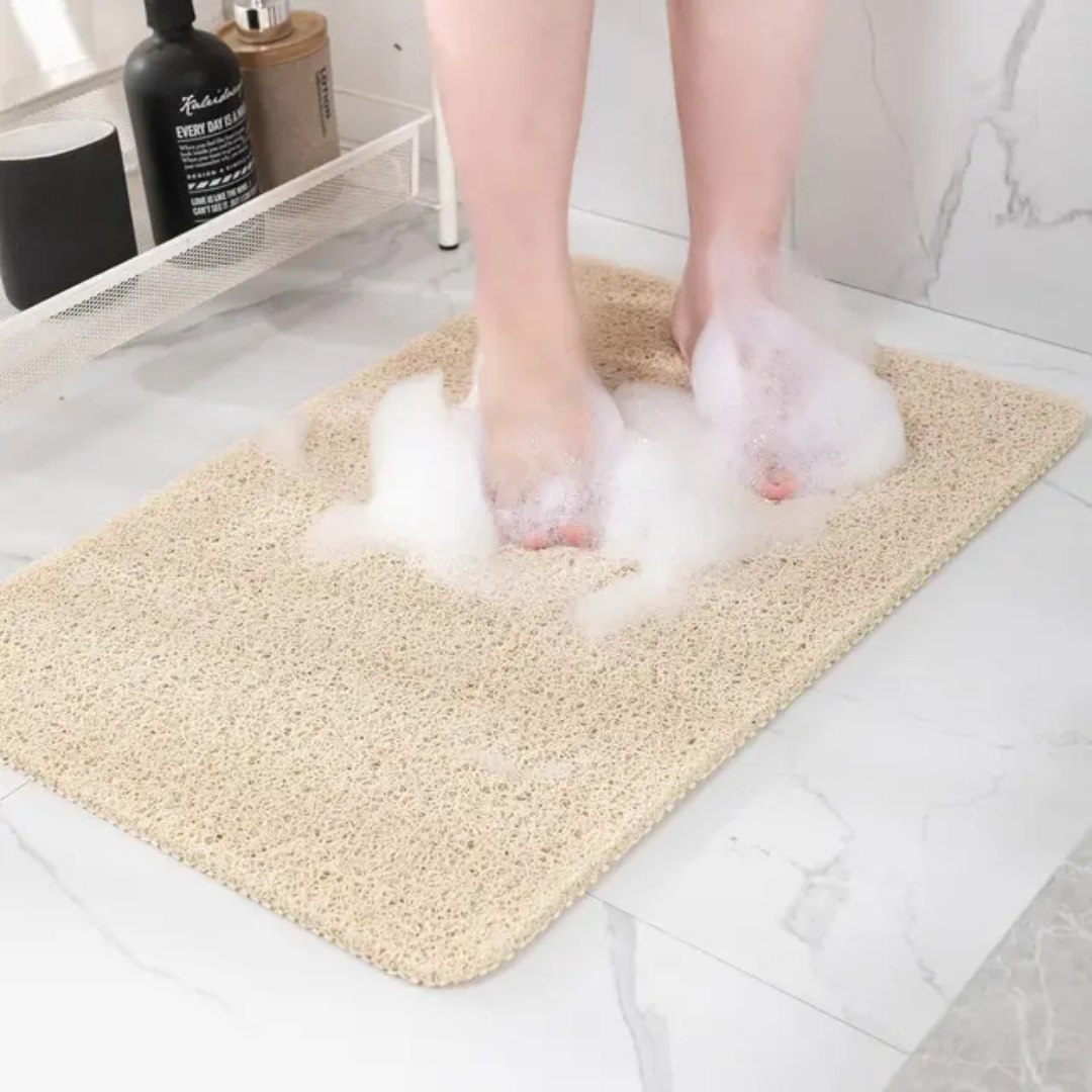 Loofah Bath Mat with Drainage