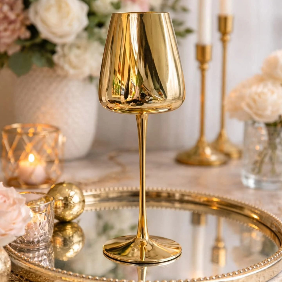 Crystal Long Wine Goblet