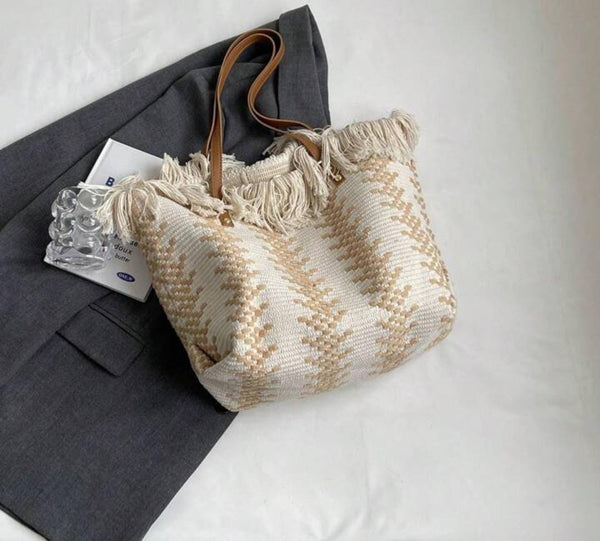 Summer Tassel Tote Bag