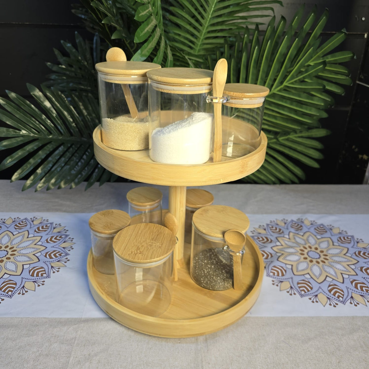 2 Layer Bamboo Lazy Susan