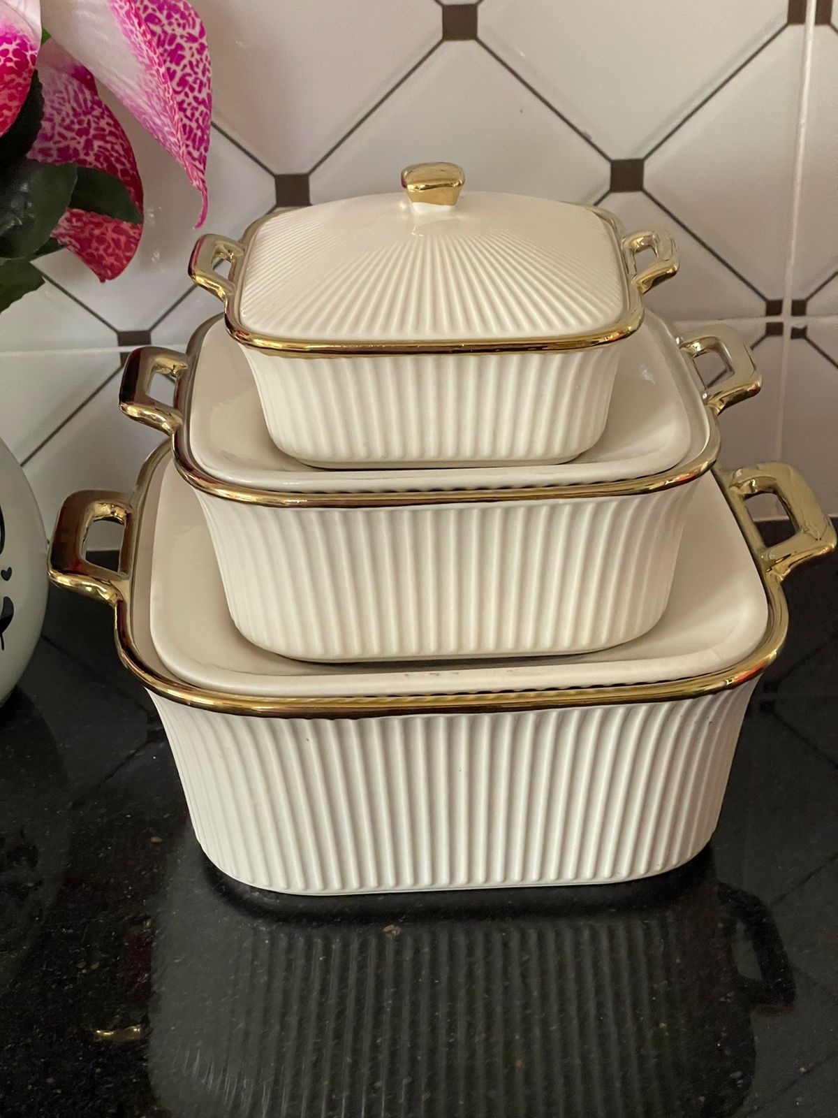 Ridged Serving Dishes