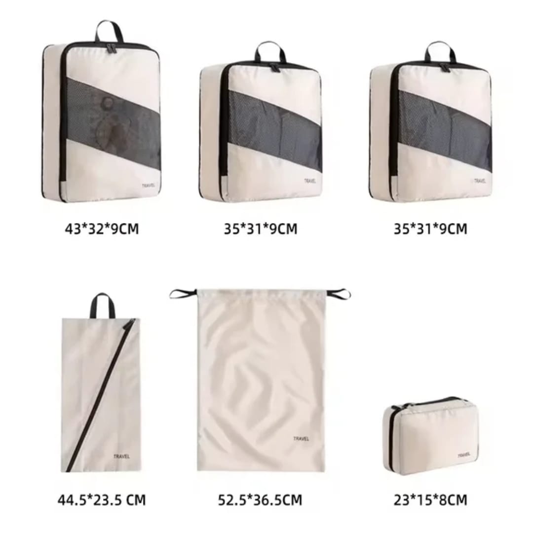 6-Piece Travel Storage Compression Cubes Set