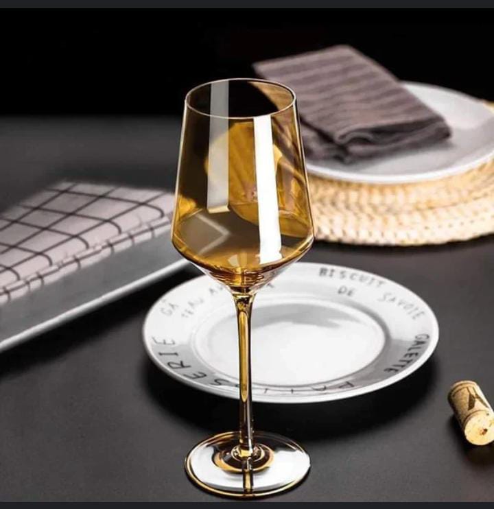 Gold Wine Glass