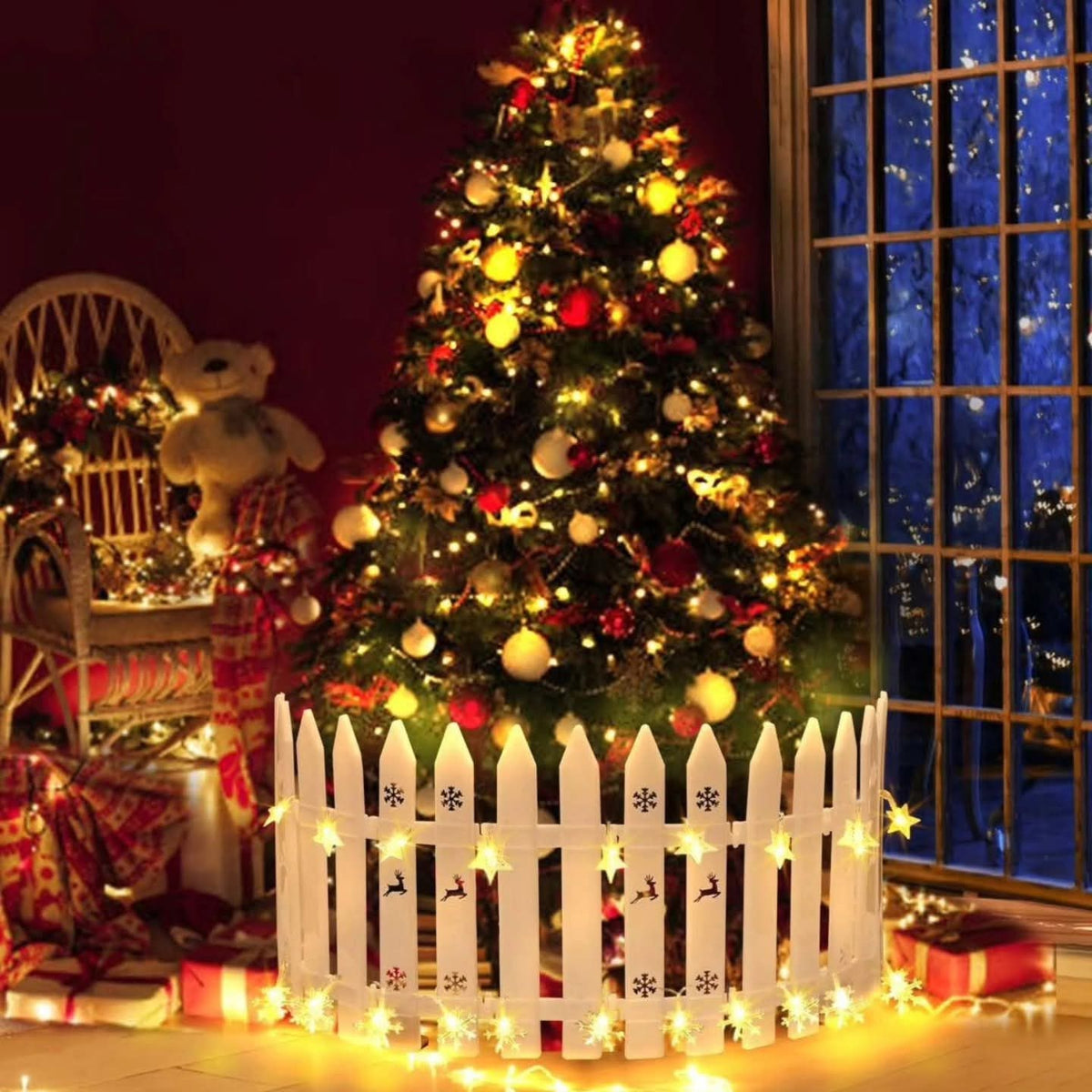 Christmas Tree Garden Fence