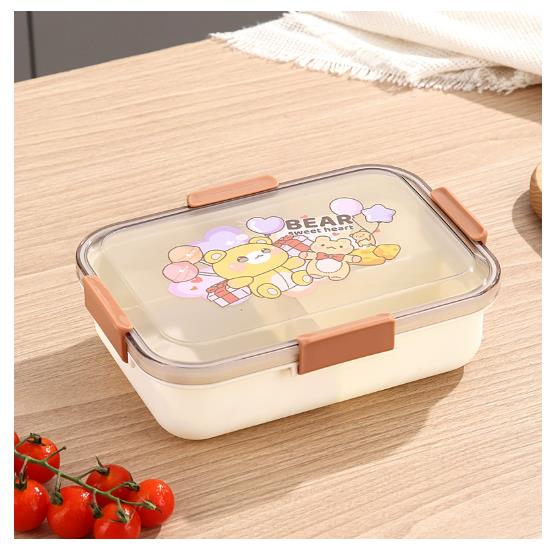 Big Size Hello Beauty 4-Compartment Lunch Box