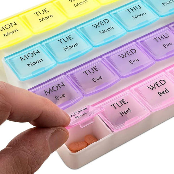 Pill Organizer, 28-Day Twice Daily Tablet Box 