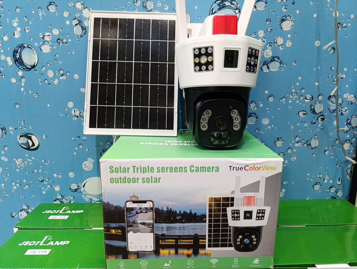 Solar Dual Lens Camera with Siren