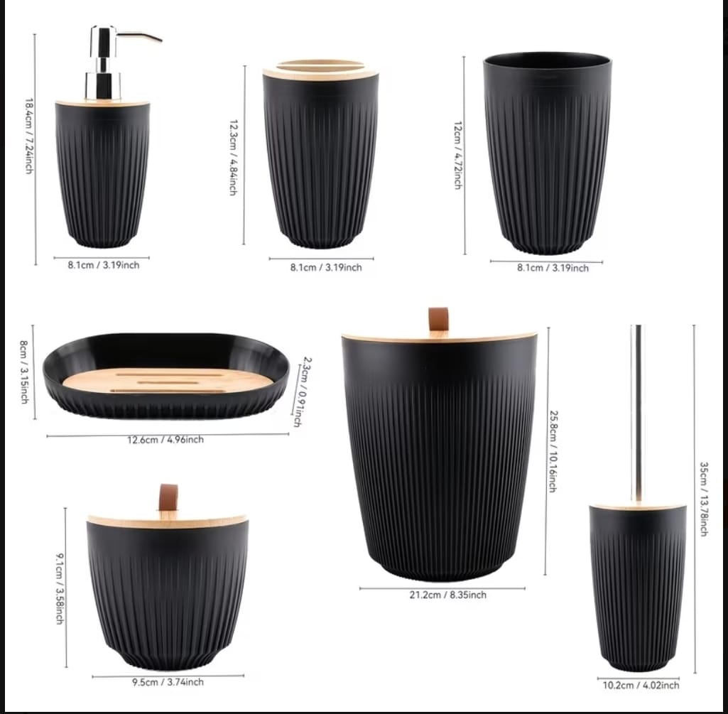 7-in-1 Bathroom Accessories Set