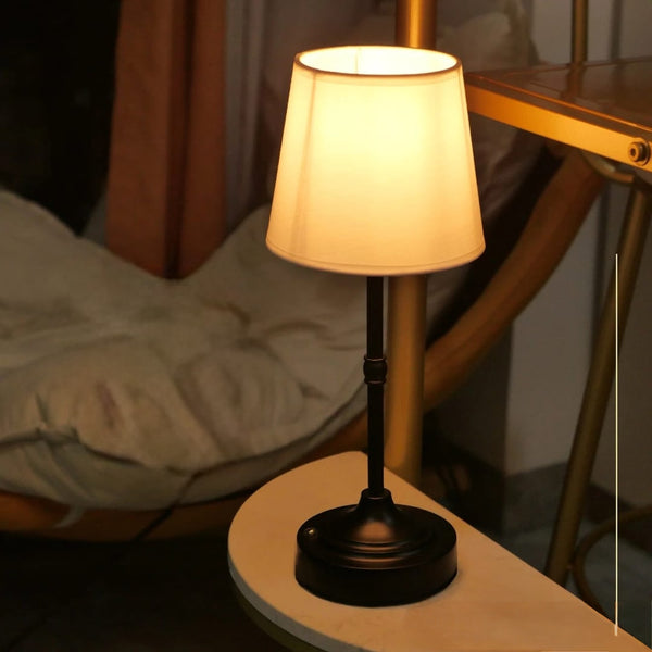 Vintage Metal Table Lamp – Rechargeable Cordless LED