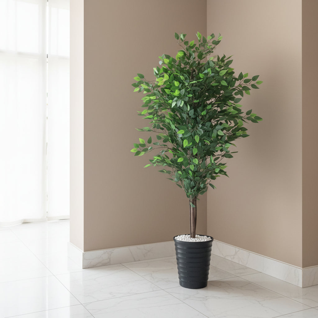 Artificial Ficus Plant with Vase and Pebbles – 200cm