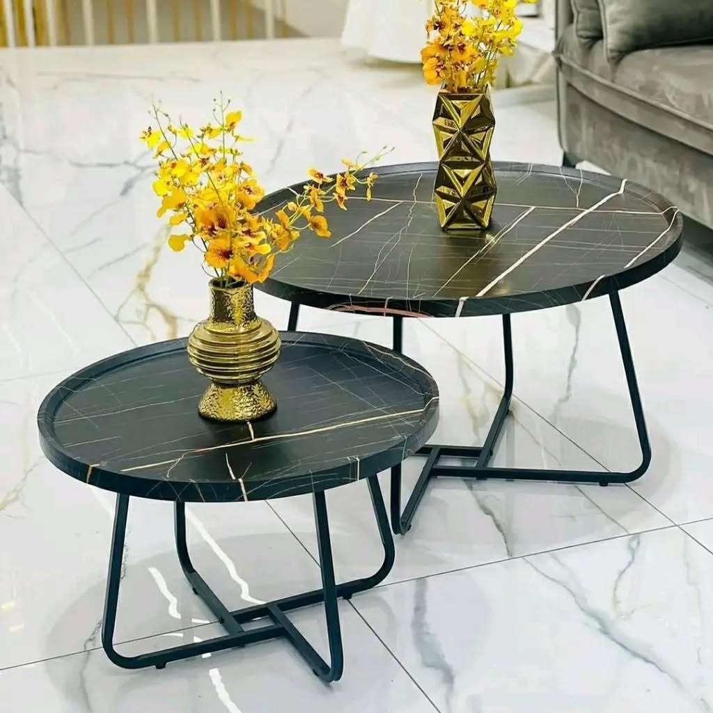 2pcs Nesting Coffee Table Set