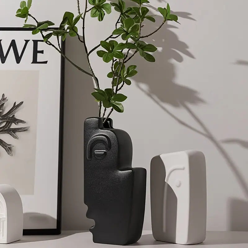 Dual Muse Ceramic Vase Set