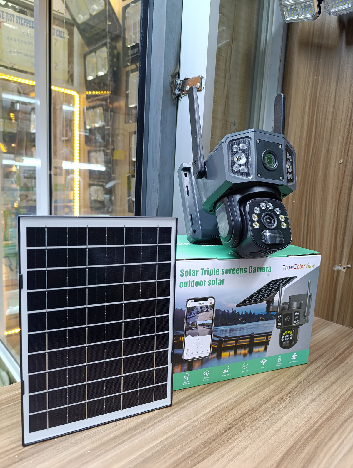 Triple Screen Dual lens Solar Camera