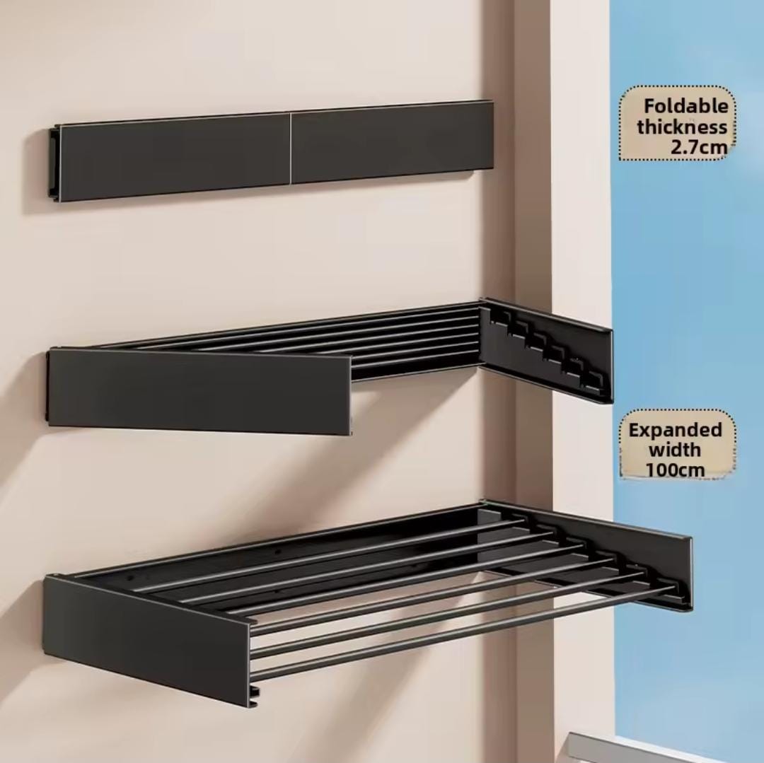 Invisible Folding Wall Mounted Clothes Drying Rack