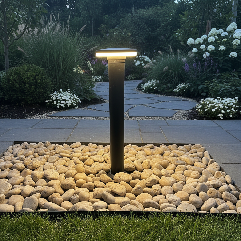 Disc LED Bollard Light LL 22BL-61-06-BK-WW
