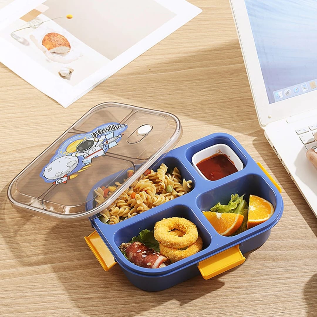 Big Size Hello Beauty 4-Compartment Lunch Box